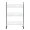 Household Essentials Slim Storage Cart, 3 Shelf Storage Cart with Wheels, Perfect for Laundry Rooms, Bathrooms, Pantries, Kitchens and More